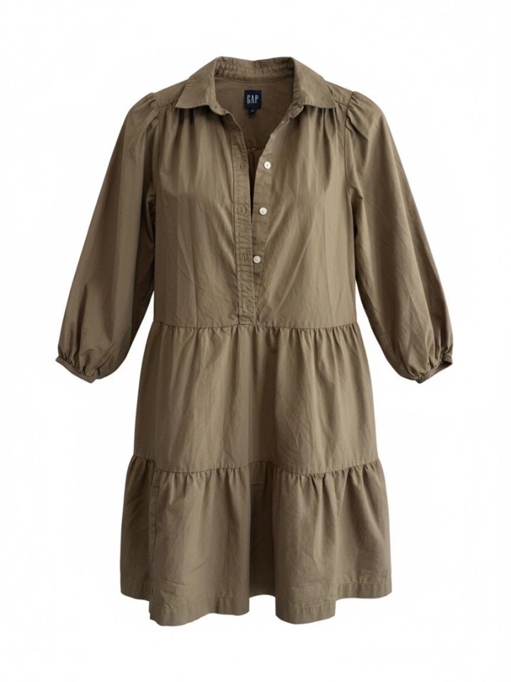 Gap Tiered Mini Shirtdress